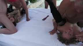 what an extremely horny kinky gangbang with venom and holy