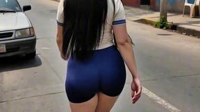 la lleve a su casa por la tarea de la escuela y grabe su culo todo el camino!! la culona se entero, se puso caliente y acabamos follando!!! se los echo en el culo!! (xvideos red version)