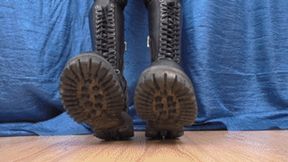 Bored 19 yo girl in Doctor Martens leather high boots spends the time, fc120x 1080p