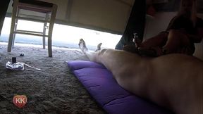Footjob While Waiting