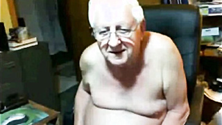 Hefty Senior Grandfathers Wanking on Cam