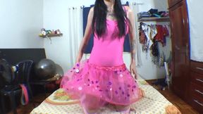 Brunette princess playing video games and farting on her slave Part 2 by Penelope Pink and Daniel Santiago Cam by Aline Full HD