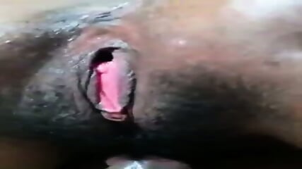 PNG bitch rides a short dick