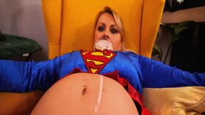 Superwoman's belly ferments and explodes MOV