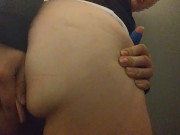 Pussy Wet Fucking At Work In Bathroom Stall !