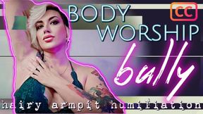 Body Worship Bully: Hairy Armpit Humiliation [CAPTIONS]