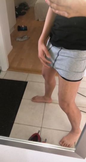 Uncut bulge boy hung