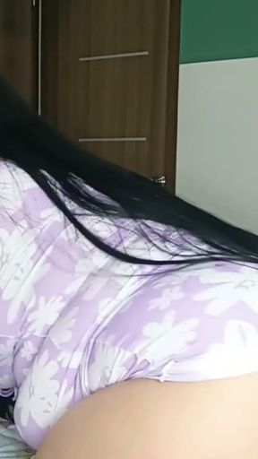 I come to visit my Pr!'s house M@ but she has a rich dress where she shows her big round ass   Clip 2