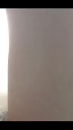 Very hairy after orgasm during ovulation. Girl fucks hairy dildo pussy on her side   Clip 1