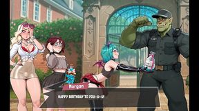 femboy futa house [ futanari hentai game ] ep.13 caught my cute roomate masturbating in the library !