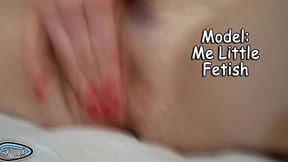 College Slut in Red Bra Spreads Hairy Cunt for Vibrator Fuck Until She Cums Hard
