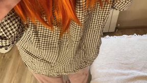 Fucking a Psychologist in the Presence of My Wife - Wife Masturbates - Russian Amateur with Conversations