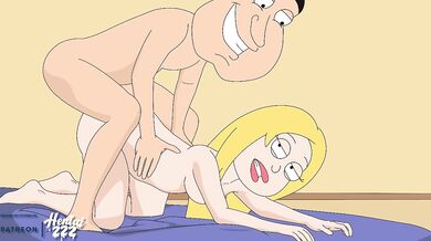 Francine fucked by Glenn in Family Guy cartoon hentai