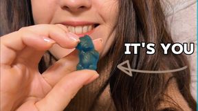 Giantess Turns You into a Gummy Bear & Vapes You in Her Mouth