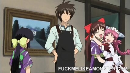 Screaming anime teen getting pussy pounded