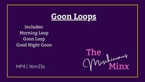 3-Loop Gooning Audio Set - Morning, Evening & Goon Loops - Active Worship - Goddess Self-Care Trance