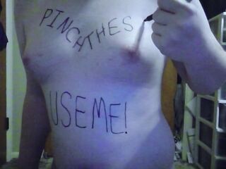 Trans Doxy writes all over her Body