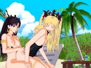 Fate/Grand Order — Ereshkigal fucked by futanari Ishtar