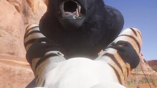 Wild Life Tiger Furry sluts With Wolf (Furry chick point of view)