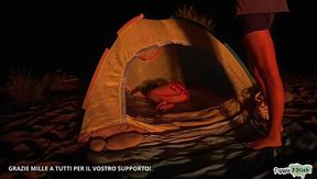 Unexpected Tent Encounter: A Threesome Surprise for Our 10K Celebration!