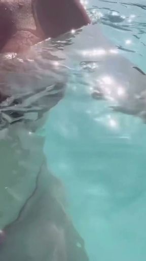 Artemisia Love flashing her juicy big tits underwater for you wearing a sexy bikini   Clip 2
