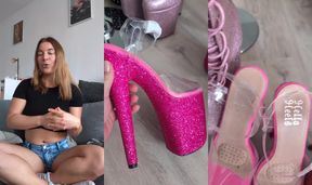 Stripper Heel Try-On Part 1. Check out my links for the full video