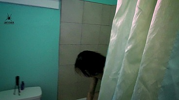 AlliDoll is peaceful ️ in the shower until i saw her