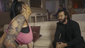 Blonde Bombshell Pounds Pussy and Deepthroats Cock Wildly