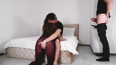 My husband's double brother stretched my pussy. Cuckold licks