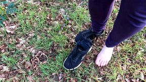 Barefoot on the Meadow Treats Naked Tits