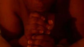 This is my huge busty black wife and her blowjob skills