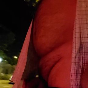 Night walk, swelling the balls until ejaculating 5