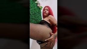 ts angelique monroe - i cum in my fishnet lingeries