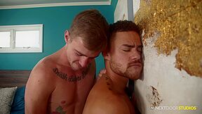 Beaux Banks And Ryan Jordan In Gets A Hard, Fast Pounding After A Shower