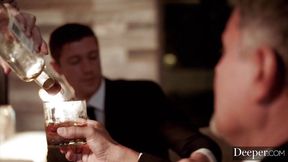 Deeper  Voluptuous housewife Gabbie Spit roasted in threesome