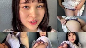 Mina’s Lavender Lace Leak Delight!