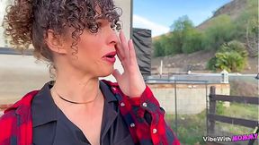 Desperate Wife Sucks Neighbor's Dick, Shattering Virginity with Rough Fucks