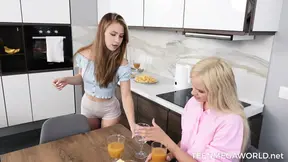 Lesbian Trio Shares a Toy