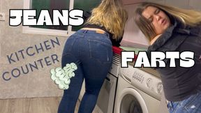 Kitchen Counter Jeans Farts