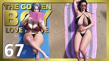 Two Busty MILFs with Thicc Bodies Seduce Golden Boy on the Beach