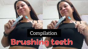 Compilation brushing teeth
