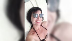 Julie sun basking