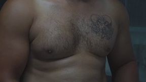 Post Shower Wank and Cum
