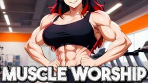 POV Muscle Control - Rika Flexes Her Superior Physique While Humiliating You