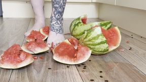 Crushing Watermelon With My Feet