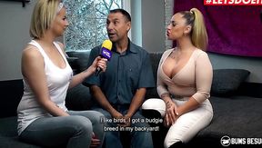 German whore with huge tits sucks in 69 and fucks after Interview