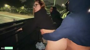 Public sex with a hot and willing redhead