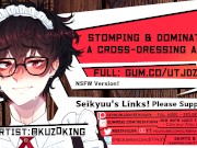 [BDSM (Dom) ASMR] Stomping on Crossdressing BF's COCK! PERSONA 5!