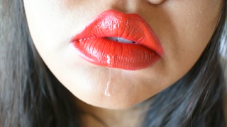 ASMR Big Red Lips: Moaning and Breathing