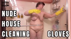 Nude House Cleaning Gloves WMV